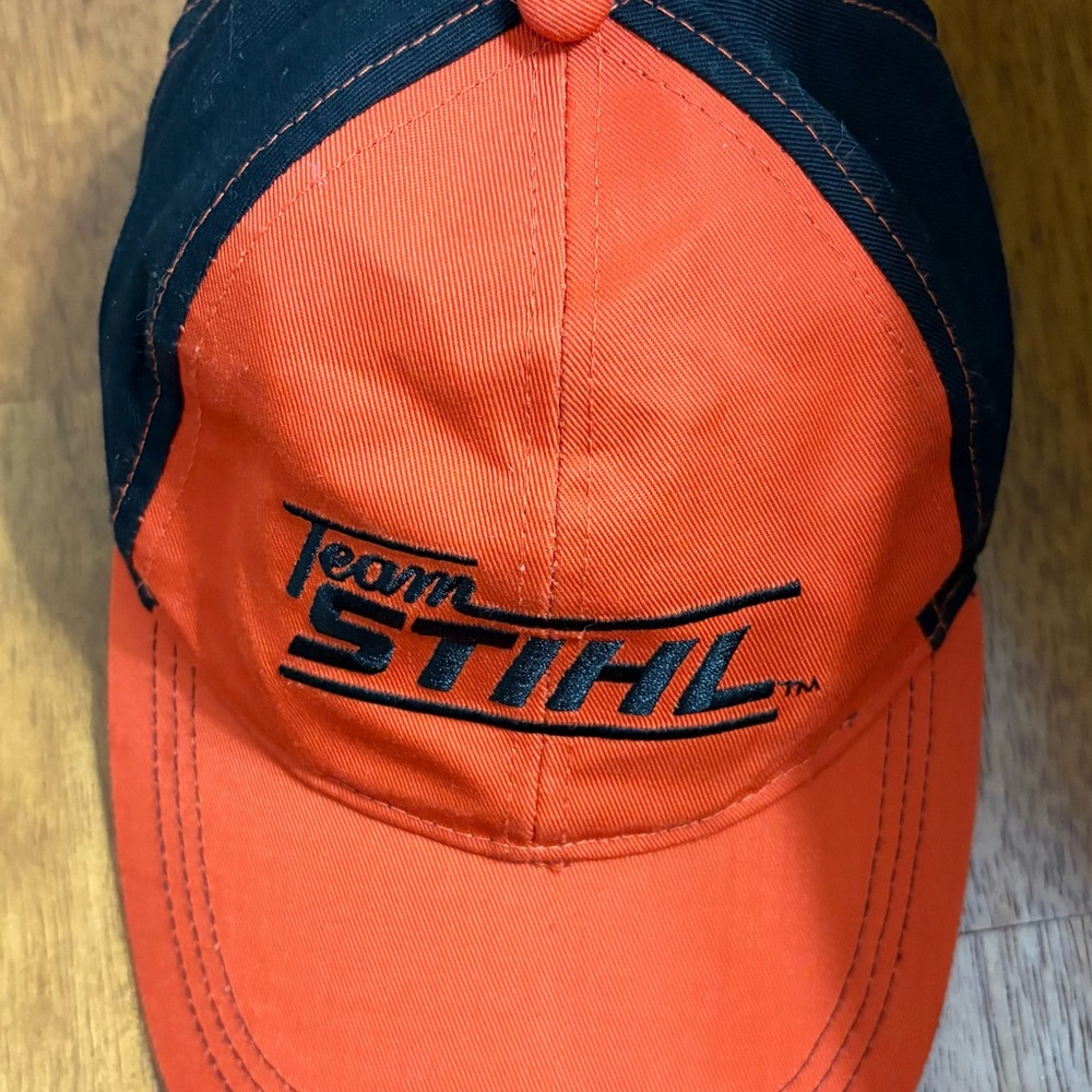 STIHL Orange and Black Adjustable Hat